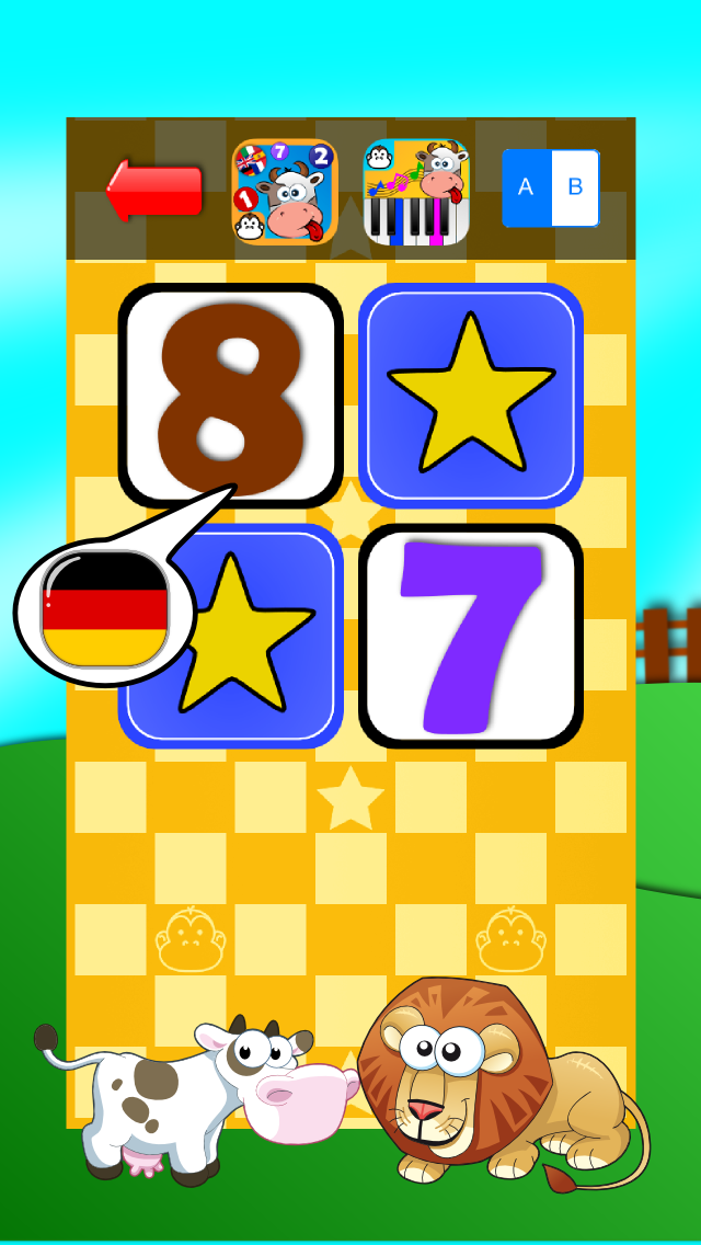 How to cancel & delete Baby Match Game - Learn the numbers in German from iphone & ipad 1