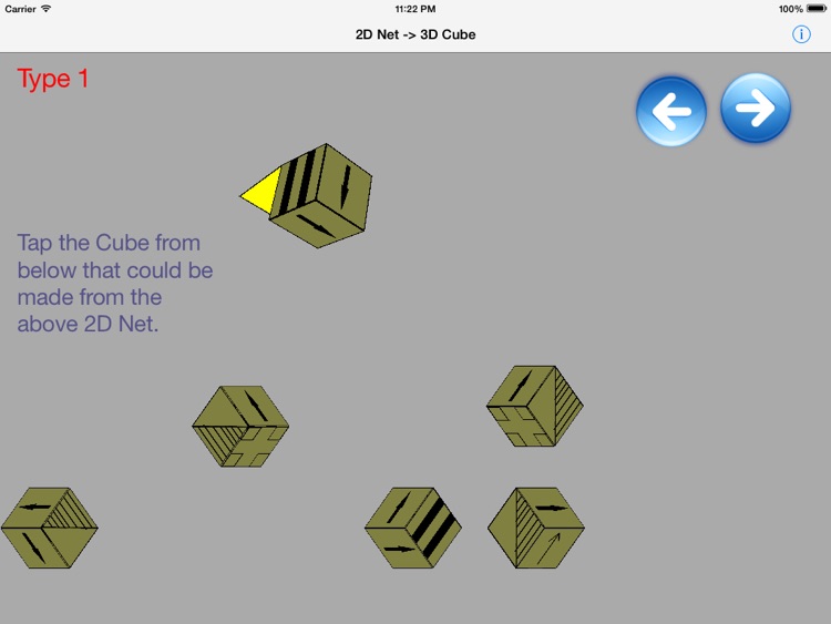 11 Plus 2D Net to 3D Cube