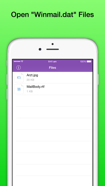 Winmail DAT File Viewer Pro - Open winmail.dat TNEF-encoded Outlook files on iPhone and iPad