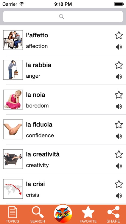 Italian vocabulary handbook - FREE
