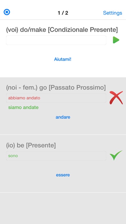 Italian Verb Test Lite