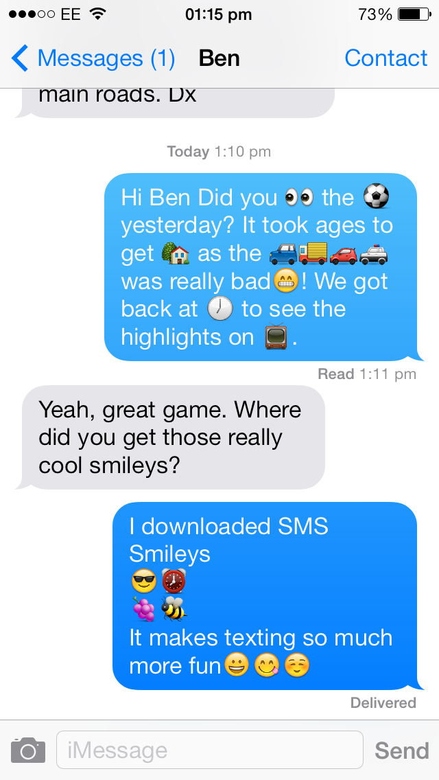 SMS Smileys Free - New Emoji Icons