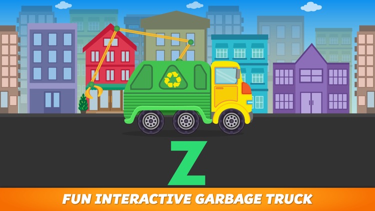 ABC Garbage Truck - an alphabet fun game for preschool kids learning ABCs and love Trucks and Things That Go screenshot-4