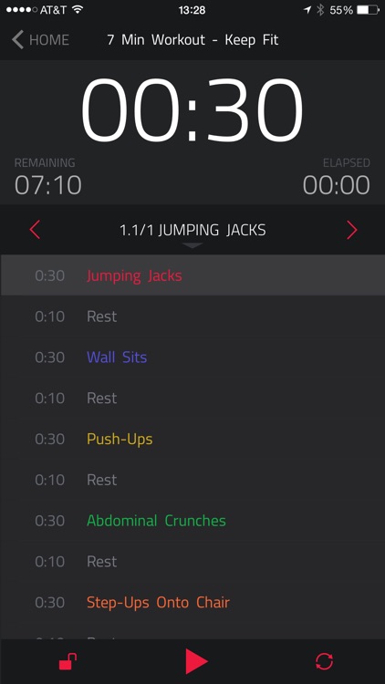 Exact Fitness Timer: Reach Strength, Health and Bodyweight Goals with HiiT Interval Training and Stopwatch. screenshot-0