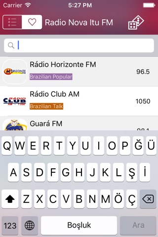 Rádios - Um rádio simples para iPhone e iPod touch - Todas as Rádios AM e FM Brasileiras screenshot 3