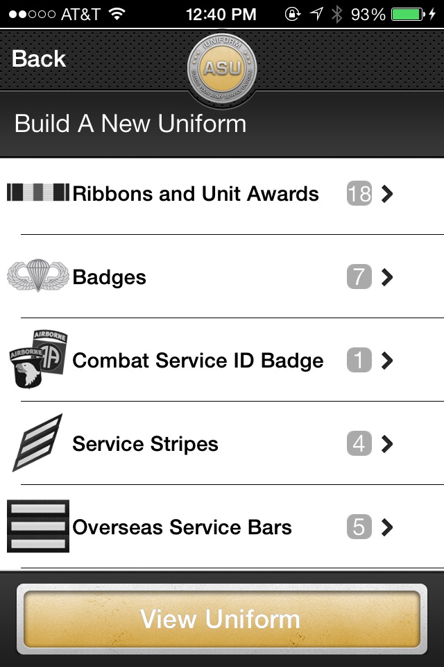 iUniform ASU - Builds Your Army Service Uniform screenshot 2
