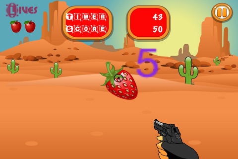 "A Lone-Star Cowboy Fruit Shooter Crash – Lawless Old Wild West-ern Extreme Ranger Revenge Dash PRO" screenshot 3