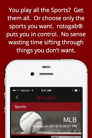 Rotogab: Audio Fantasy Sports News screenshot 3