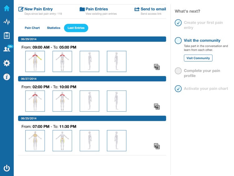 Pain Diary & Community - CatchMyPain screenshot-3