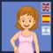 I and my body application for children who want to learn the names of body parts in English Spanish and Hebrew