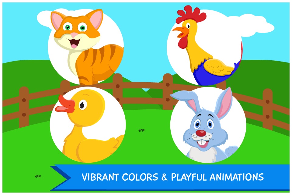 Peekaboo Farm Animals Lite - fun learning kids game screenshot 3