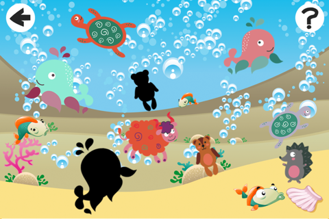 Animals of the Sea Shadow Game: Play and Learn shapes for Children screenshot 3