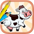 Farm Animals Coloring Book - color and paint pets