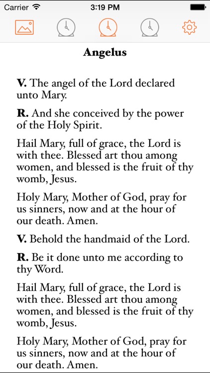 Pocket Angelus – The Angelus and Regina Caeli with daily alarms