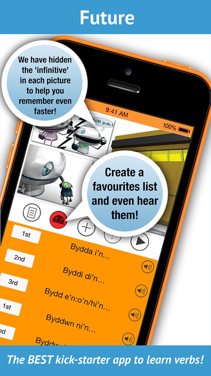 LearnBots Welsh - Verbs + Pronunciation by a native speaker! screenshot-4