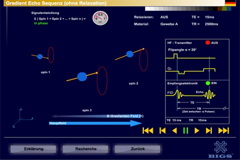 MRI - 3 Pulse Sequences + Relaxation screenshot 3