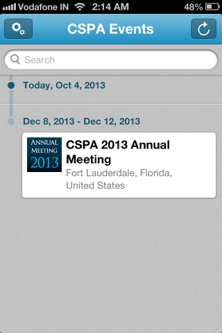 CSPA Events screenshot 2