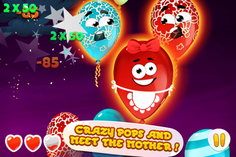 Sneaky Balloons : The big pop confetti party - Tap balloon free game for kids, boys and girls - Unexpected ninja adventure in Sky Tower - Cool winter edition for toddlers screenshot 3