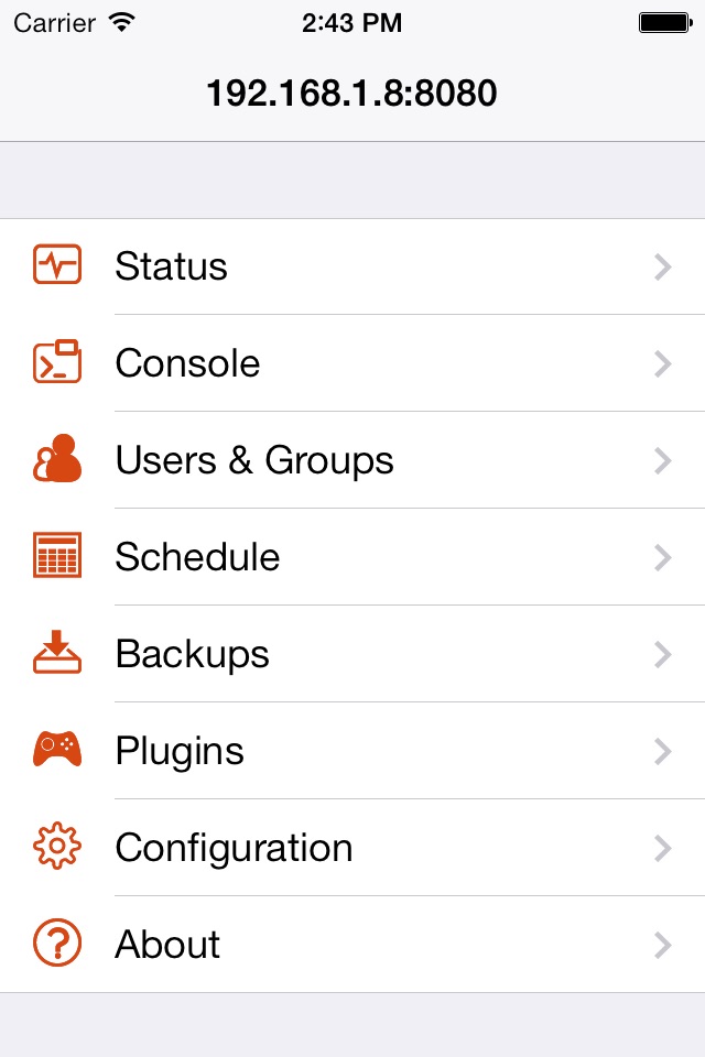 McMyAdmin Mobile for Minecraft Server Admins screenshot 2