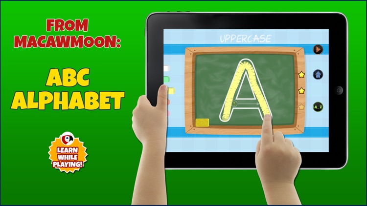 ABC Alphabet Write Letters - tracing game for kids learning - Macaw Moon
