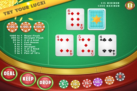 Redman 5-card Poker - Can you Flip the Chip? screenshot 3