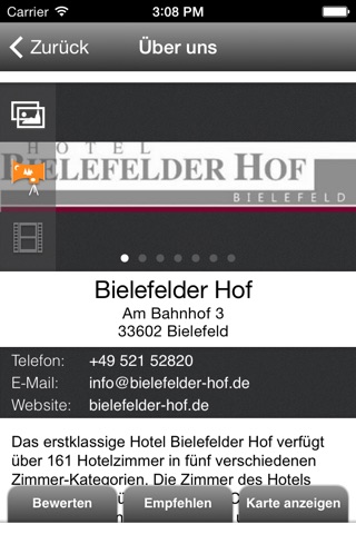 Hotel - Bielefelder Hof screenshot 2