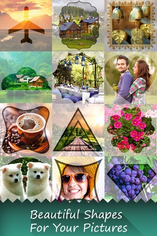 PicShape - Shape your photos using lots of predefined style and share pics "for Instagram, Dropbox, Email "のおすすめ画像2