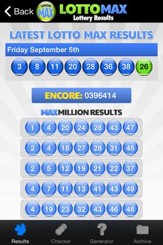 Lotto Max screenshot 2