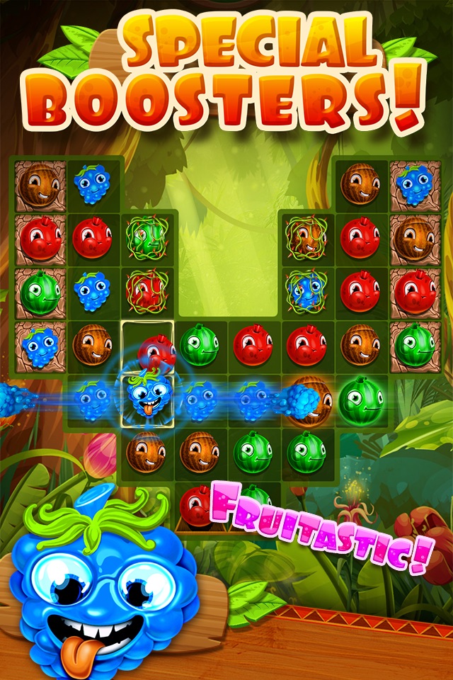 Jungle Jam - Juicy Fruit Match-3 Game screenshot 3