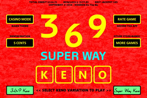 369 Super Way Keno screenshot 2