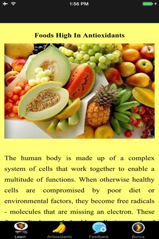 Foods High In Antioxidants - Rich Sources screenshot 2