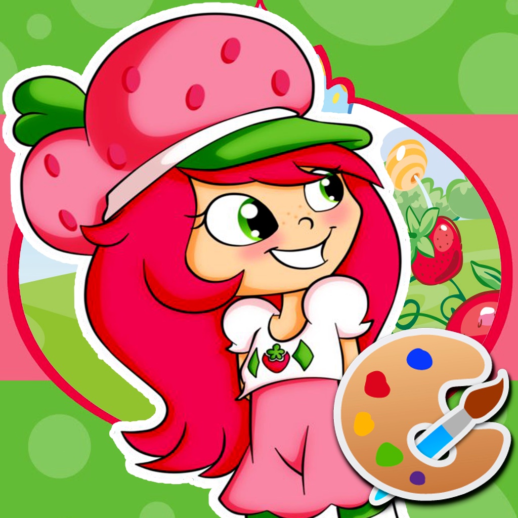 Coloring Game Kids Strawberry Shortcake Edition