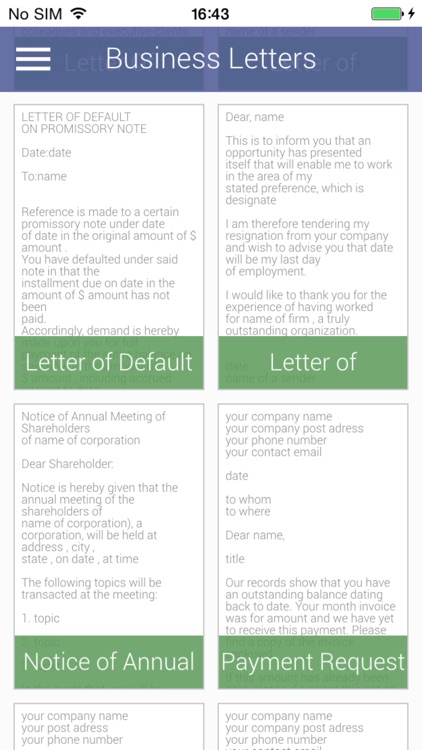 Business Letters Template GOLD screenshot-4