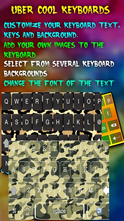 Uber Cool Custom Keyboards - Create Fun Typing Backgrounds