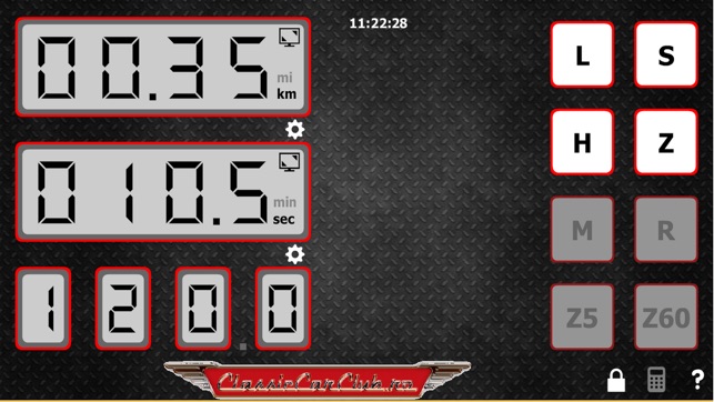 Rally Speed Table Calculator