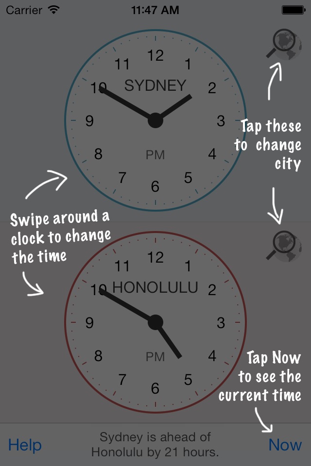 Clocks - A World Time Calculator screenshot 2