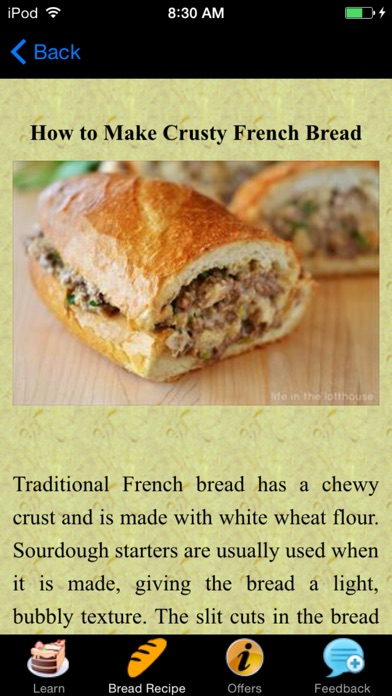 French Bread Recipes ... screenshot1