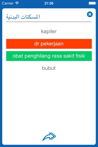 Indonesian <> Arabic Dictionary + Vocabulary trainer screenshot 4