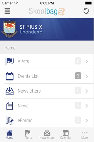 St Pius X Unanderra - Skoolbag screenshot 2