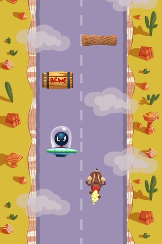 Cartoon Racer - Rocket Road Runner Extreme screenshot 2