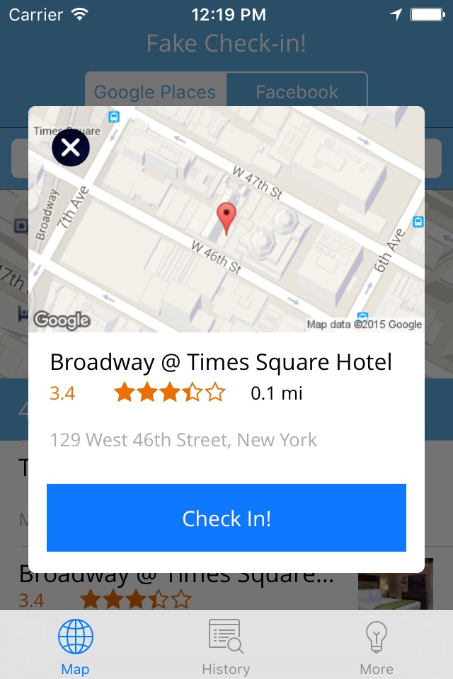 Fake CheckIn screenshot 3