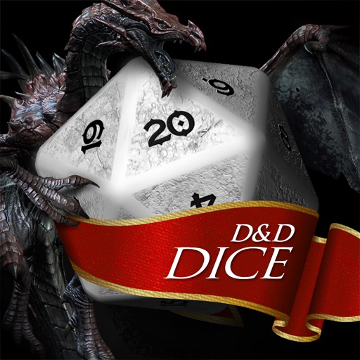 Dice roller for D&D - simple dnd fantasy set of pro gaming polyhedral dice