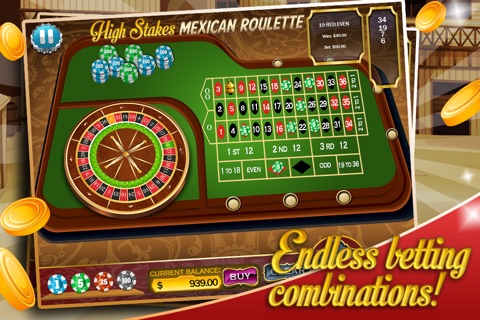 High Stakes Mexican Roulette Free - Vegas Casino Spin screenshot 3