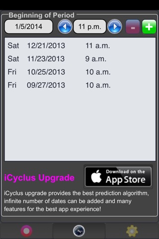 iCyclus Free - Track Your Menstrual Cycle and Fertility- Menstrual Calendar screenshot 3
