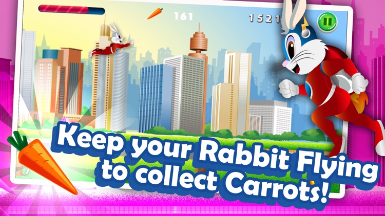 A Super Hero Rabbit Dash Jump Flying Fun Race Game