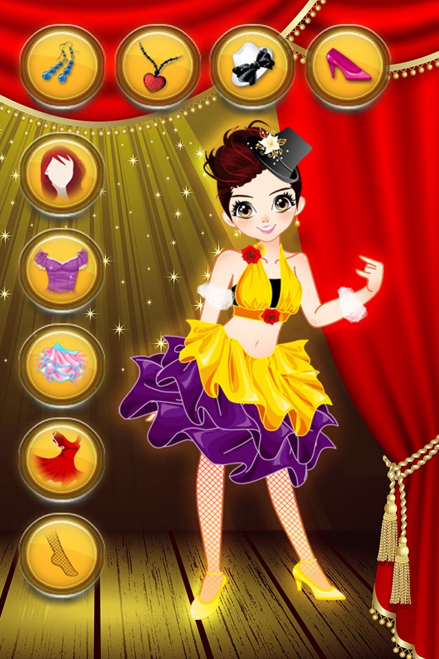 Dress Up Pretty Dancer - Makeover Kid Games for Girls. Fashion makeup for princess girl, fairy star in beauty salon screenshot 2