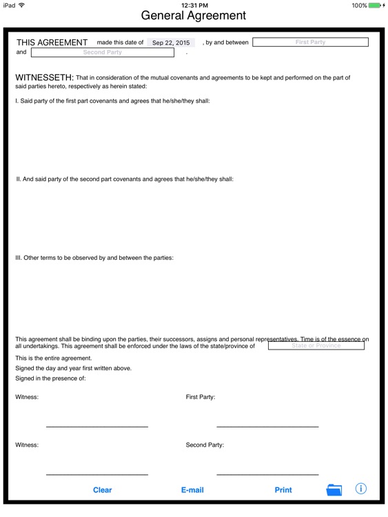 Simple General Agreement screenshot-4