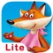 Icon Fairy tales for children: Fox and Stork. Lite
