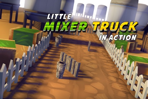 Little Mixer Truck in Action Kids: 3D Cartoonish Construction Driving Game for Kids screenshot 3