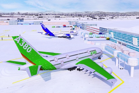 Snow Cargo Jet Landing 3D screenshot 4